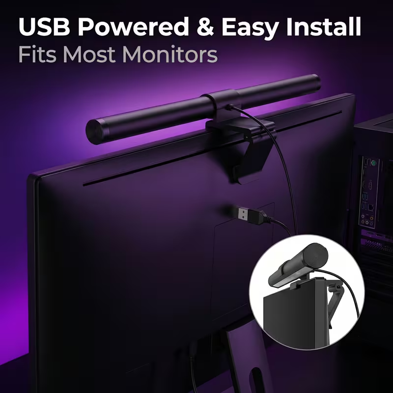 LED Monitor Light Bar With Rem - Desk Setup Lamp review and price