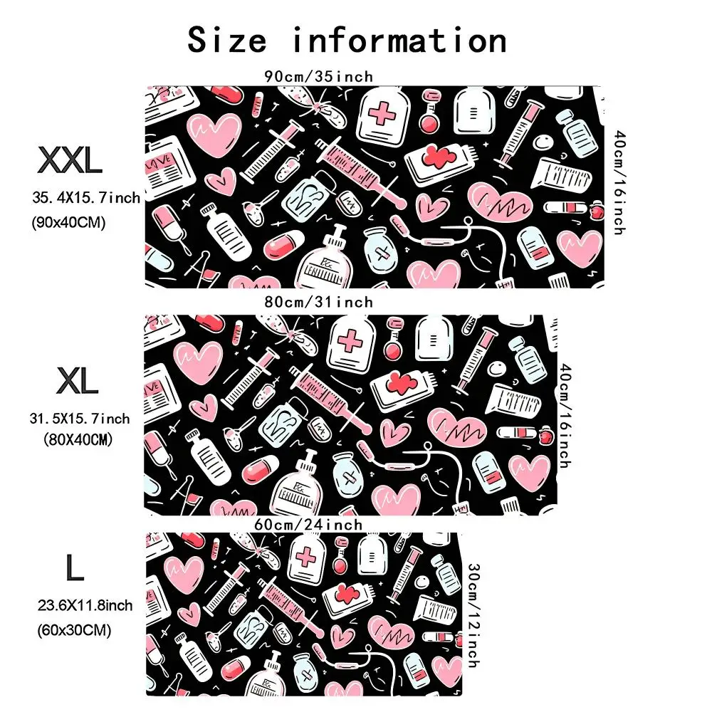Kawaii Pink Medical Pattern Ga - Desk Setup Pc And Laptop review and price