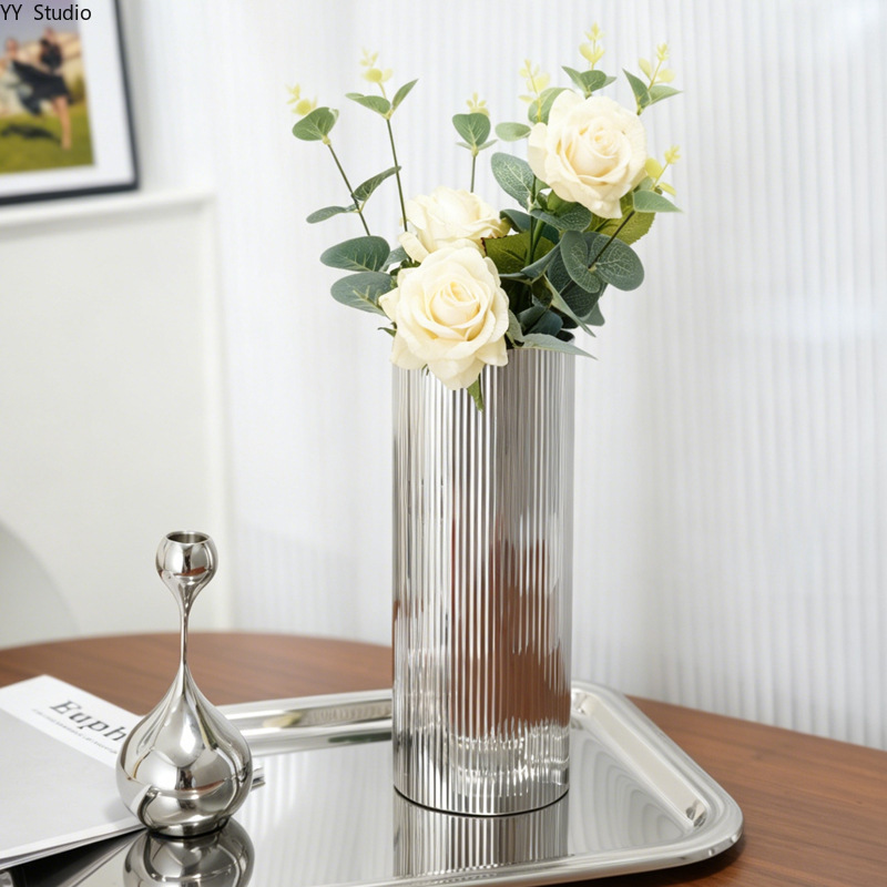 Luxury Stainless Steel Vase No - Desk Setup Minimalist review and price