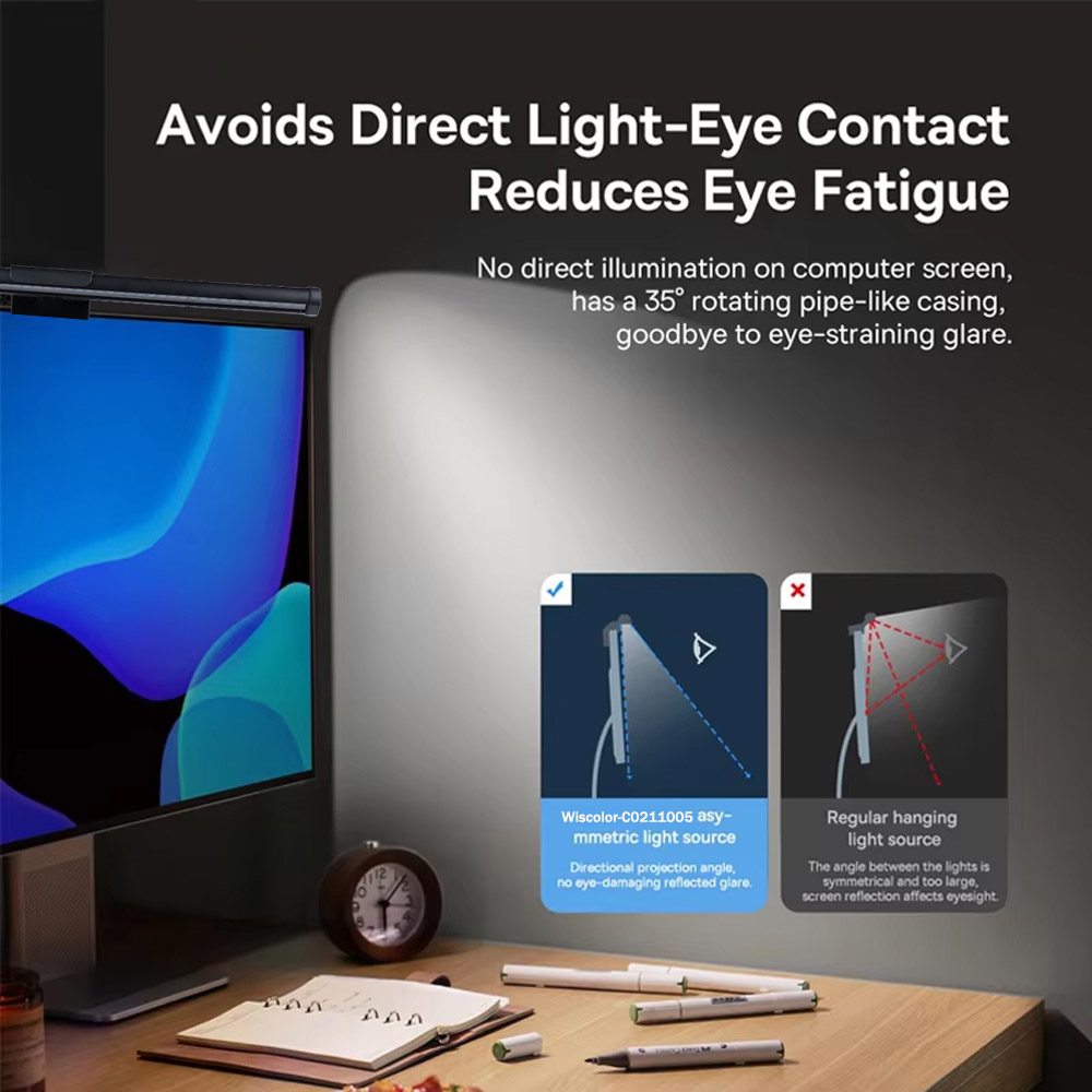 Wiscolor LED Screen Monitor Ha - Desk Setup Lamp review and price
