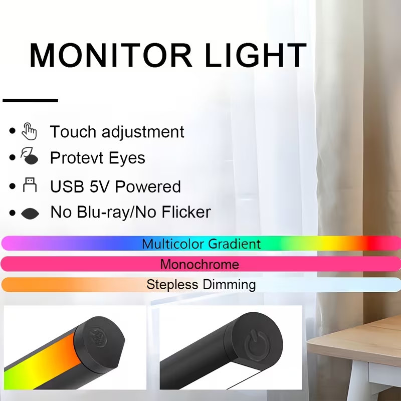 Computer Monitor Screen Light  - Desk Setup Lamp review and price