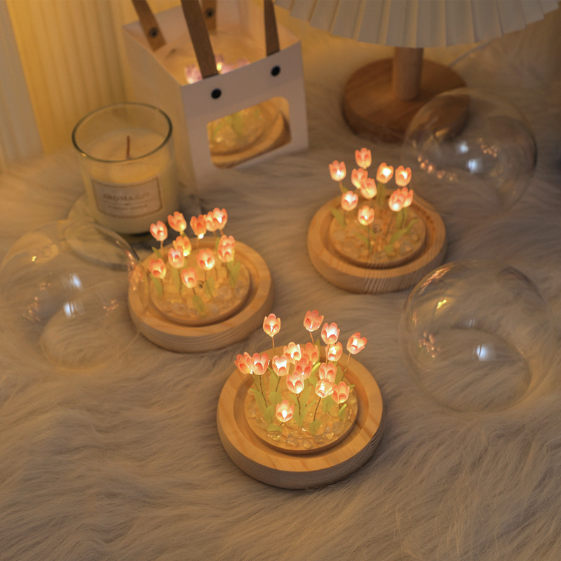 Handmade Tulip Night Lght Hand - Desk Setup Lamp review and price
