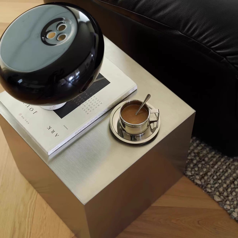 Italian Stainless Steel Side T - Desk Setup Minimalist review and price